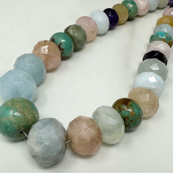 Jay King DTR Desert Rose Trading Multicolor Stone Sterling Silver 925 Necklace - Picture 5 of 7